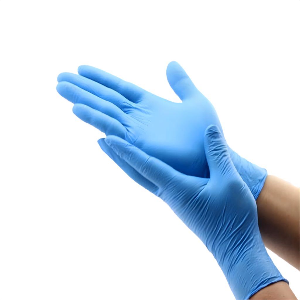 nitrile examination gloves